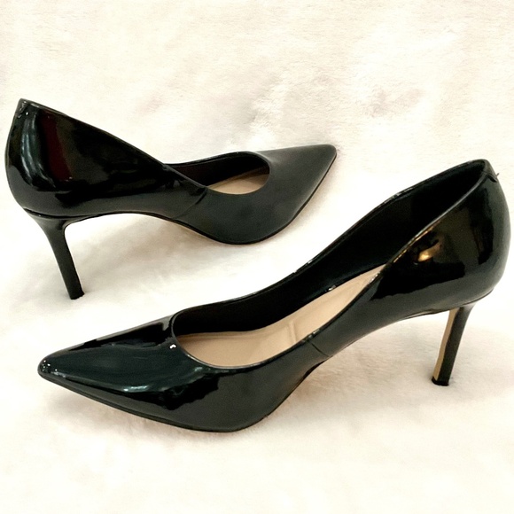 Black JENN ARDOR Patent leather Pointed Toe Dressy High Heels Sz 8 - Picture 4 of 16